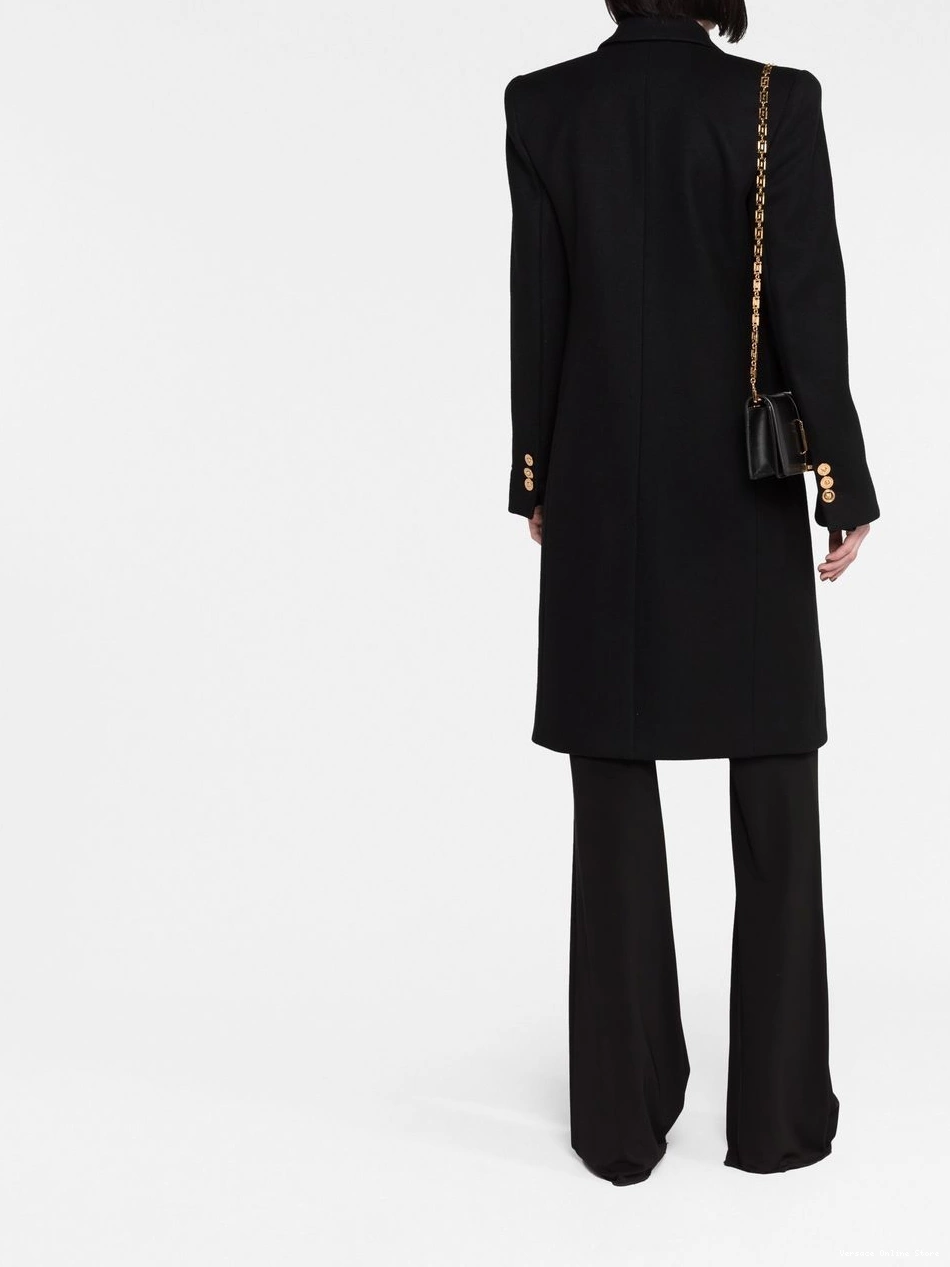Affordable Medusa-button coat Women single-breasted Versace 0809